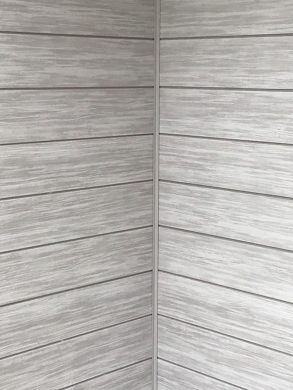 metal trim inside corner that matches Ash VintageWood panels from Nichiha