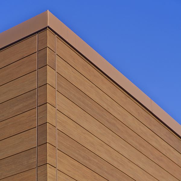 Nichiha VintageWood Cedar corner on building