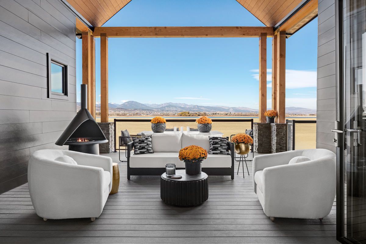 image of patio with VintageWood cladding