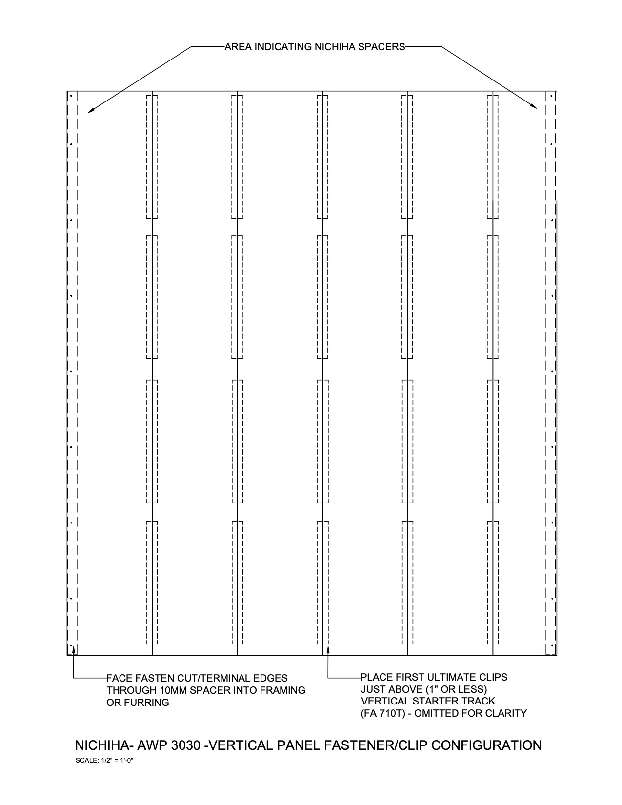 Architectural Wall Panel – AWP 3030 – Vertical Layout