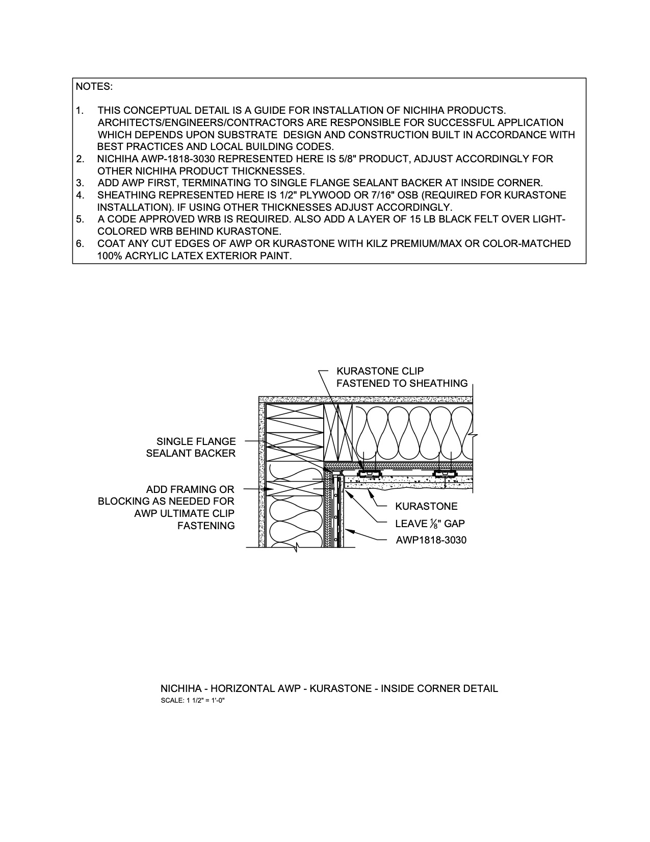 Architectural Wall Panel  – KuraStone Transition – Inside Corner