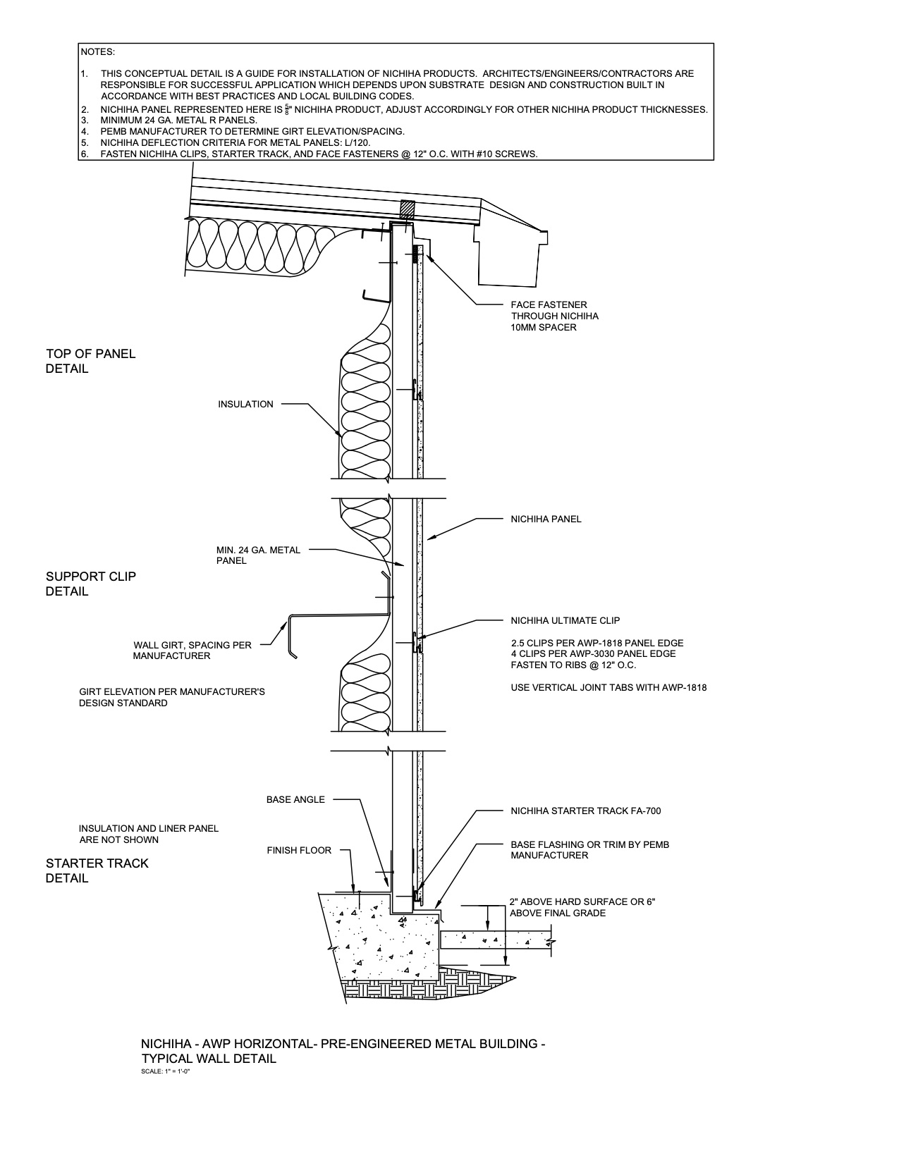 Architectural Wall Panel –  Wall Section – PEMB