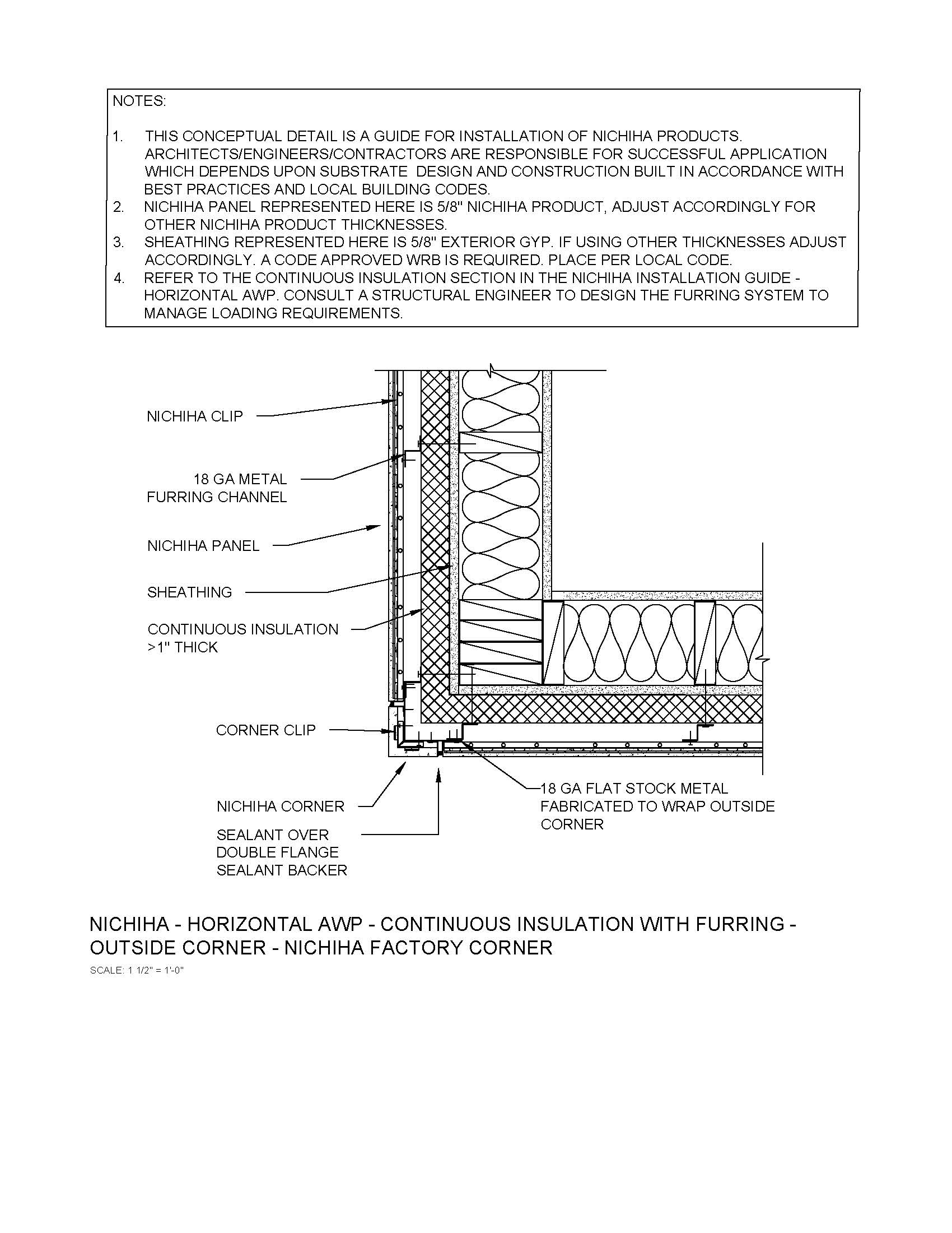 Architectural Wall Panel – Outside Corner – C.I.