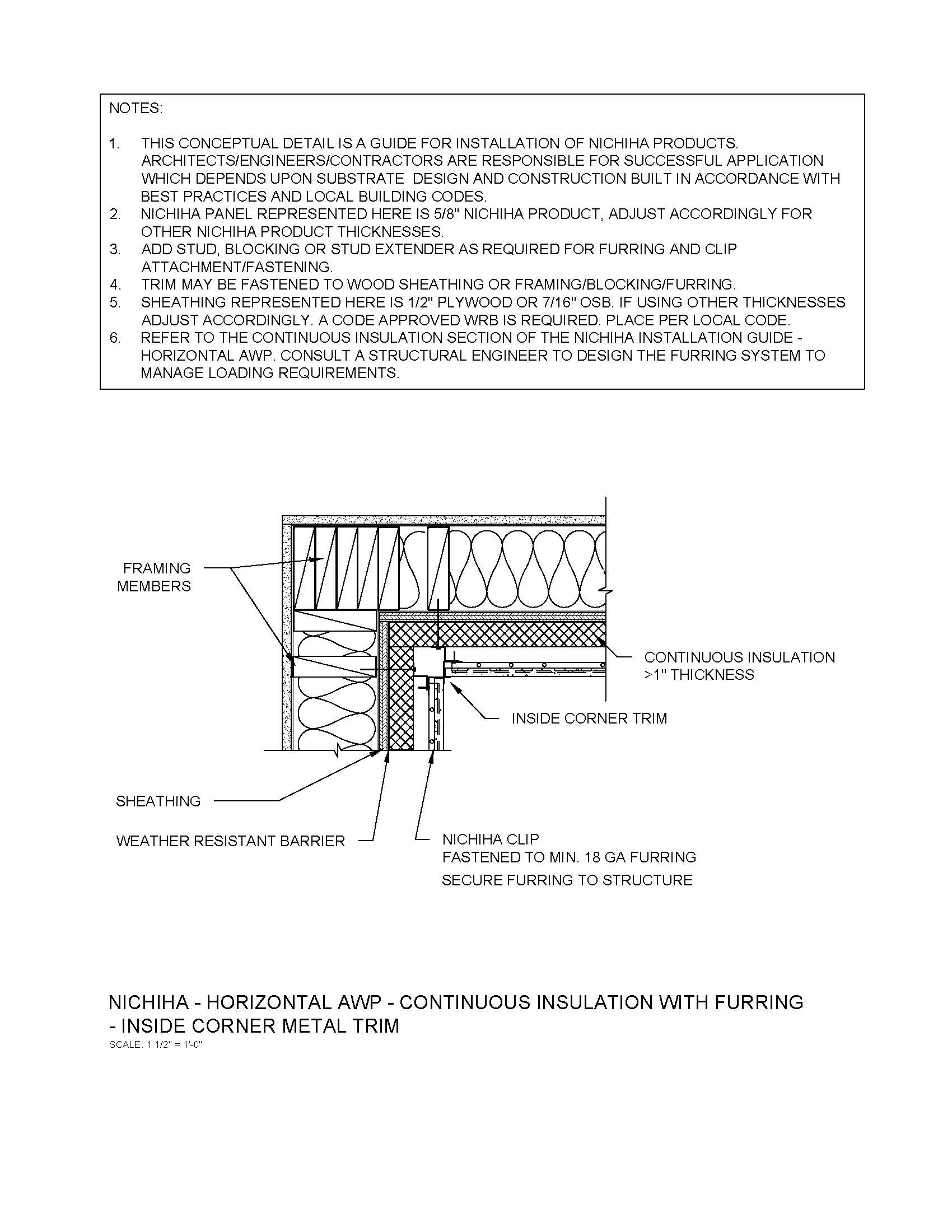 Architectural Wall Panel – Inside Corner Trim – C.I.