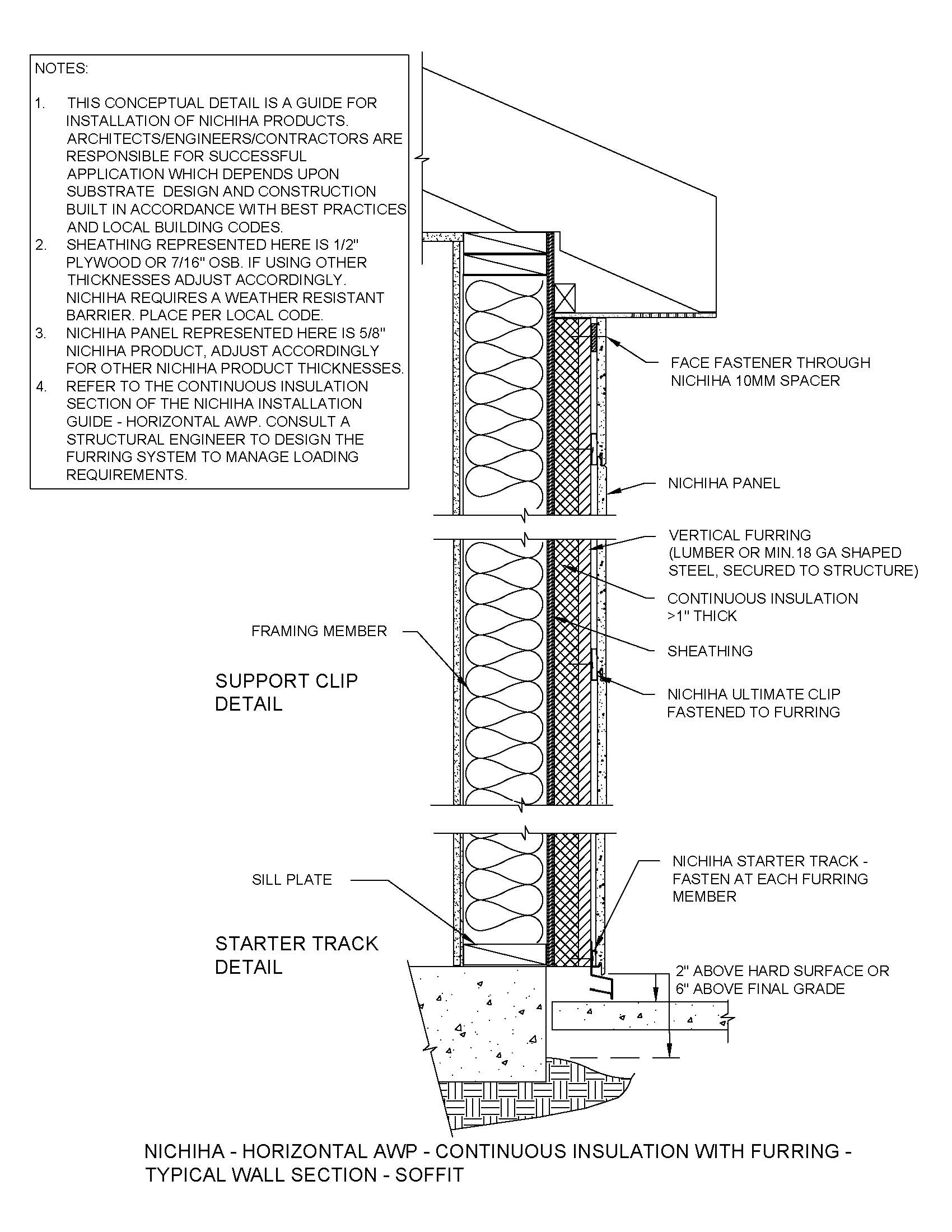 Architectural Wall Panel – Wall Section – C.I. – Soffit