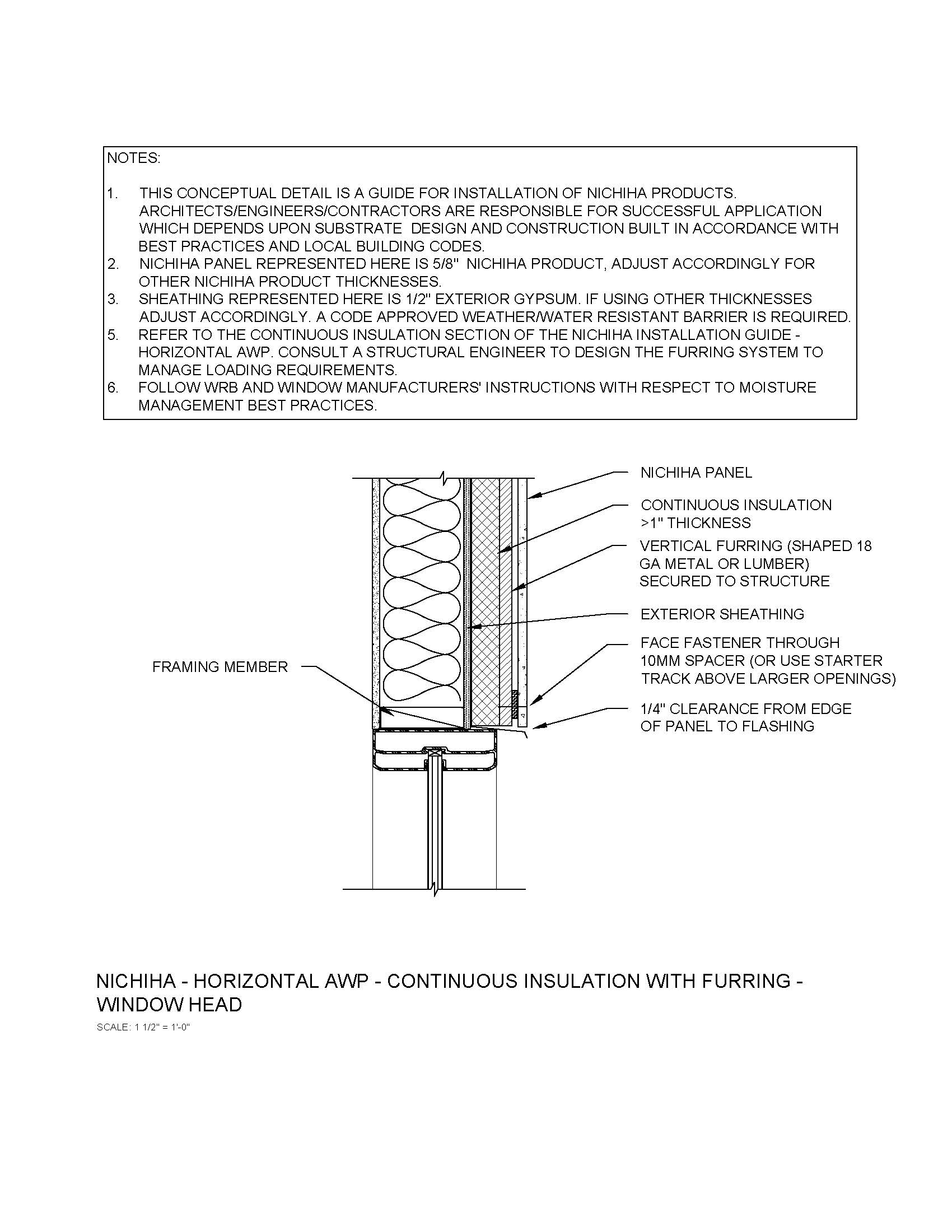 Architectural Wall Panel  – Window Head – C.I.