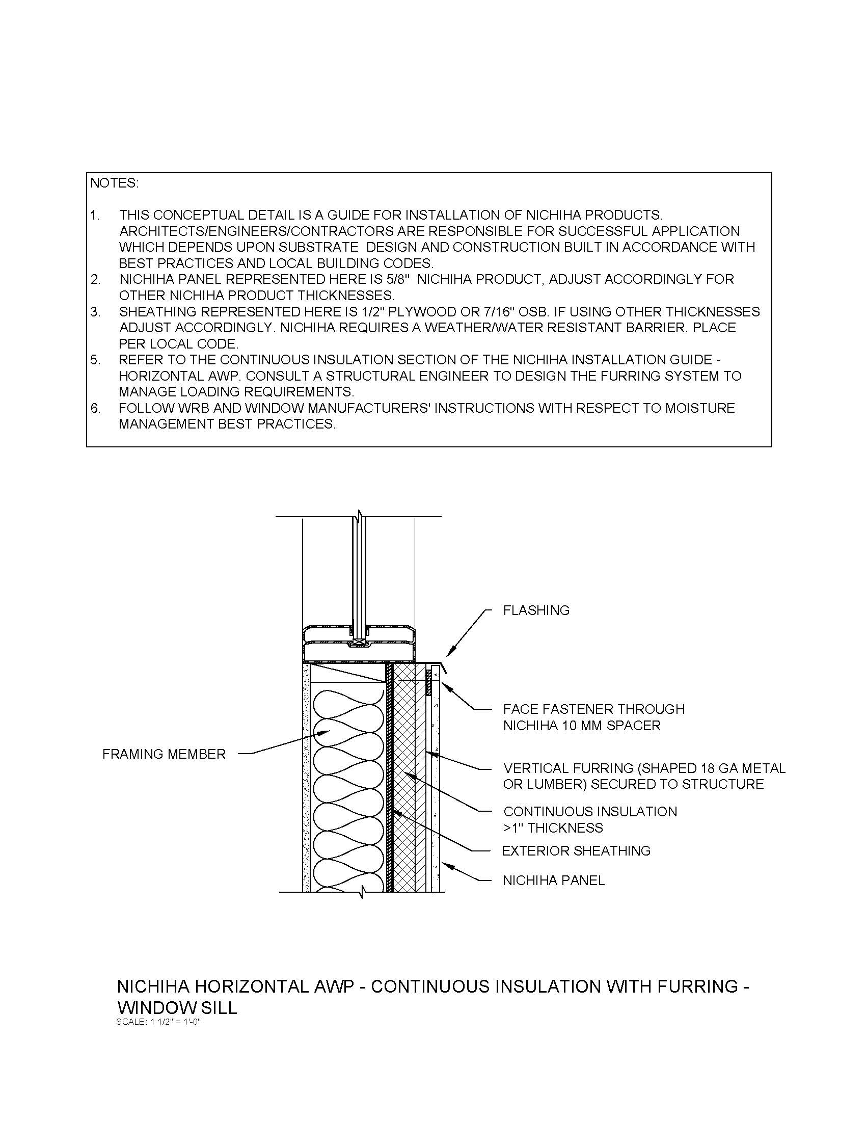Architectural Wall Panel  – Window Sill  – C.I.