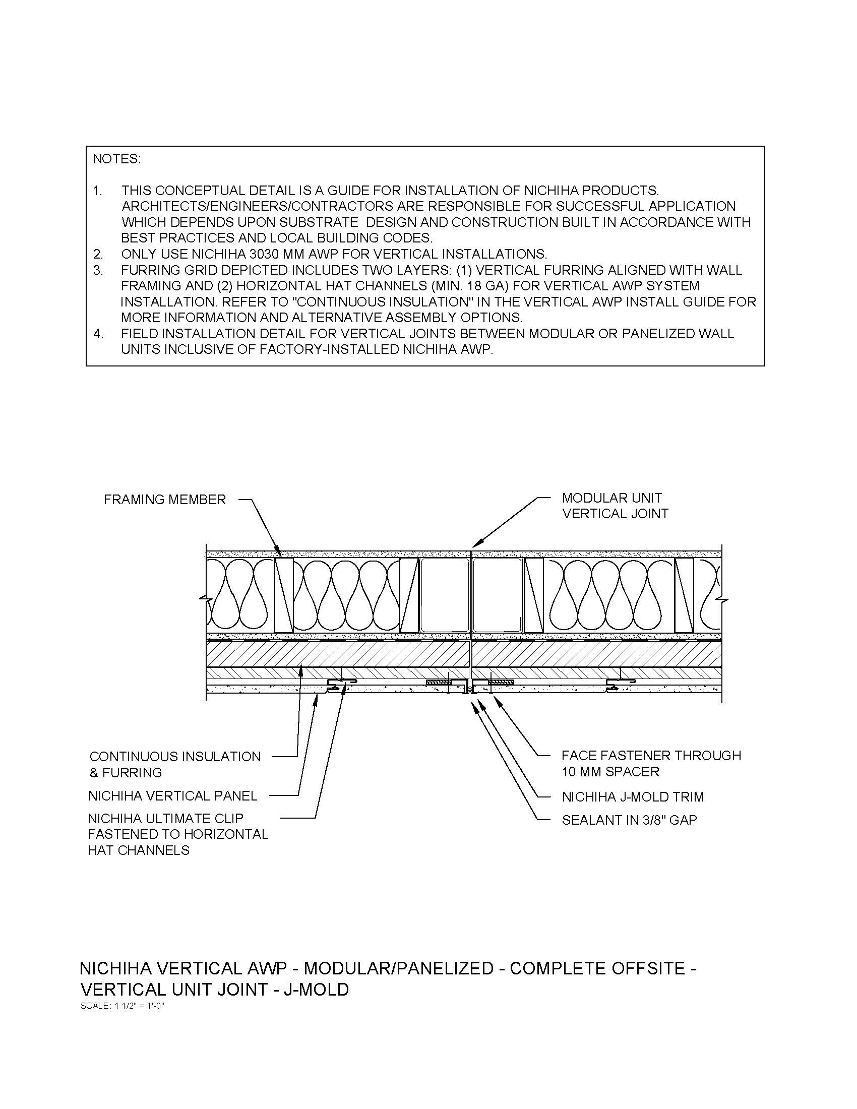 Architectural Wall Panel – Prefab/Offsite – Vertical AWP – Vertical Joint