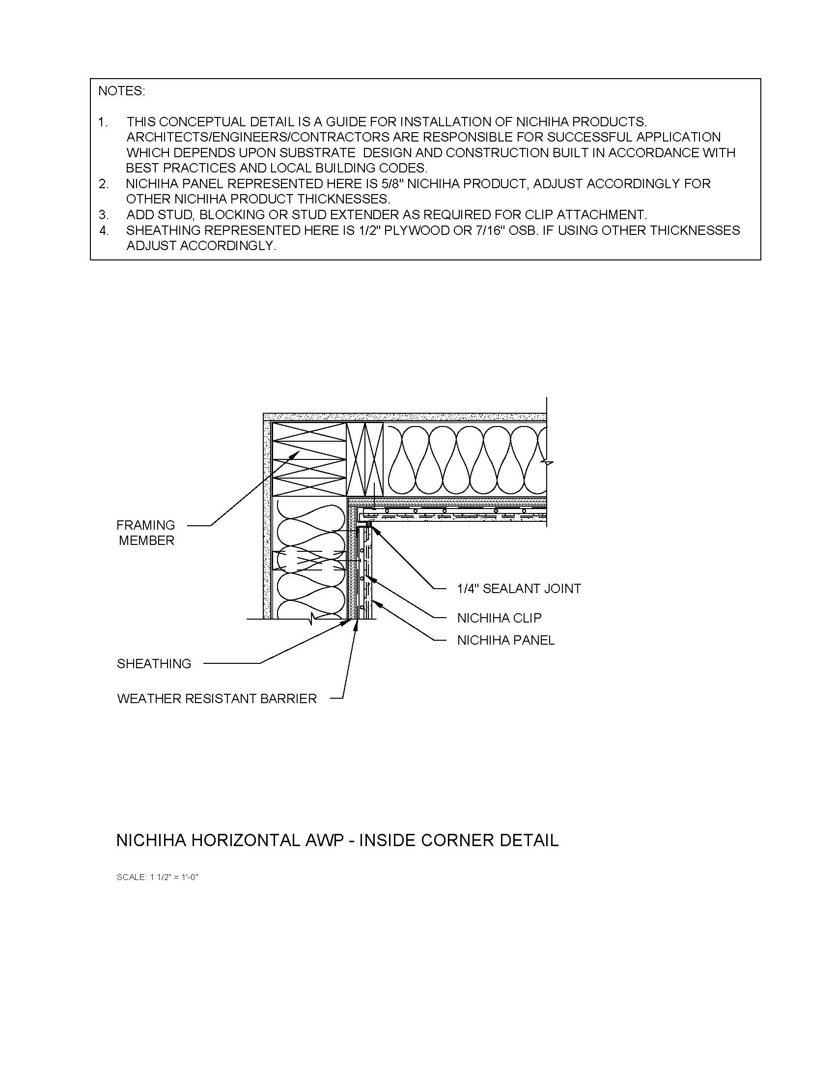 Architectural Wall Panel – Inside Corner