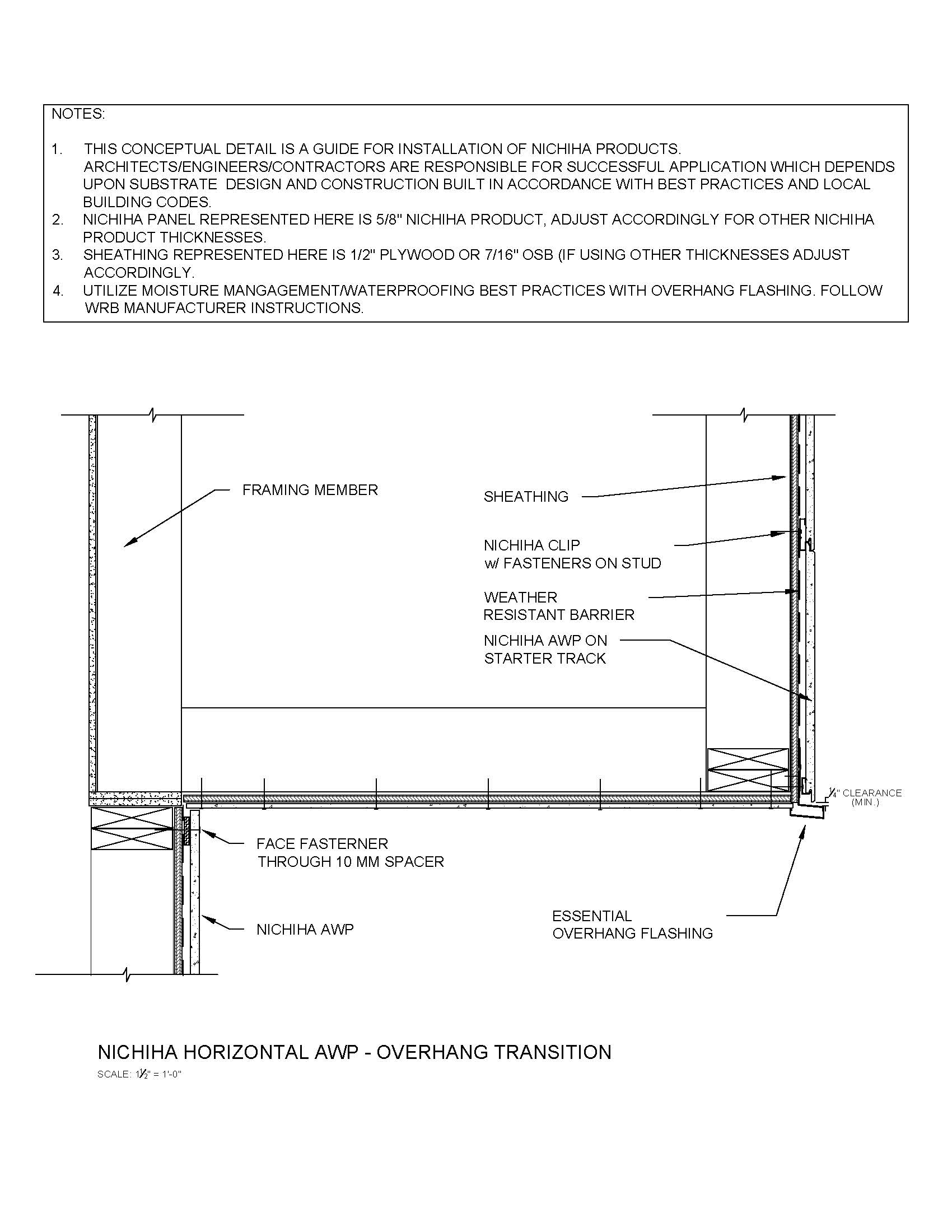 Architectural Wall Panel –  Overhang Transition