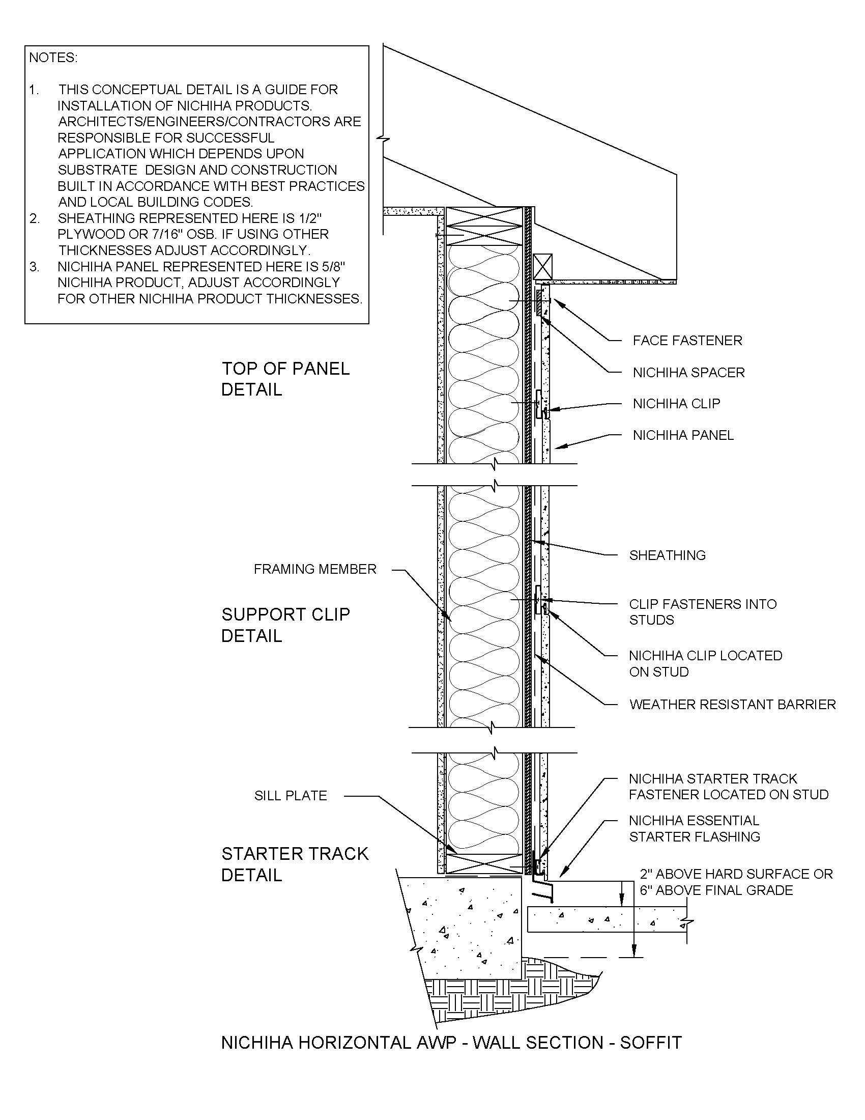 Architectural Wall Panel – Wall Section Soffit