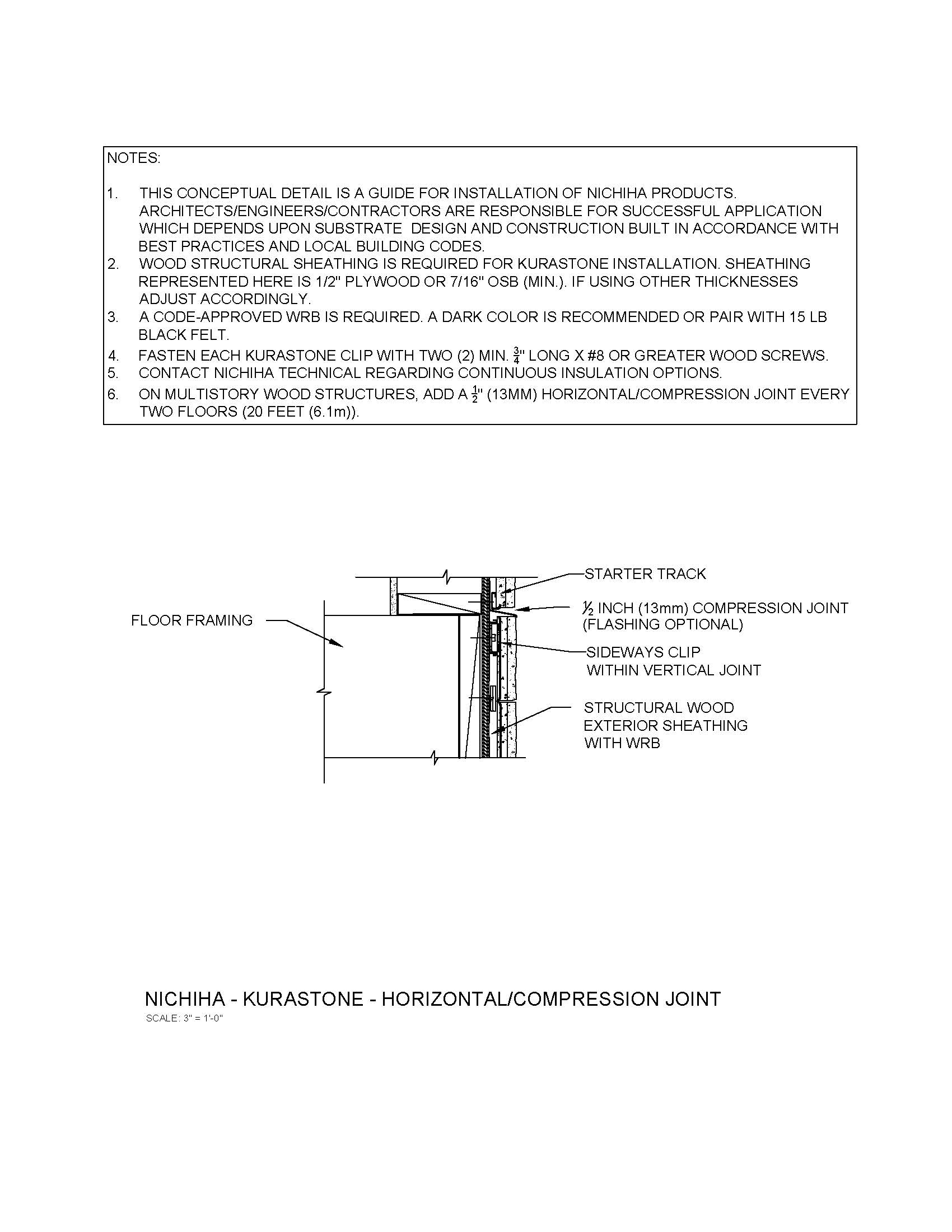 KuraStone – Horizontal/Compression Joint