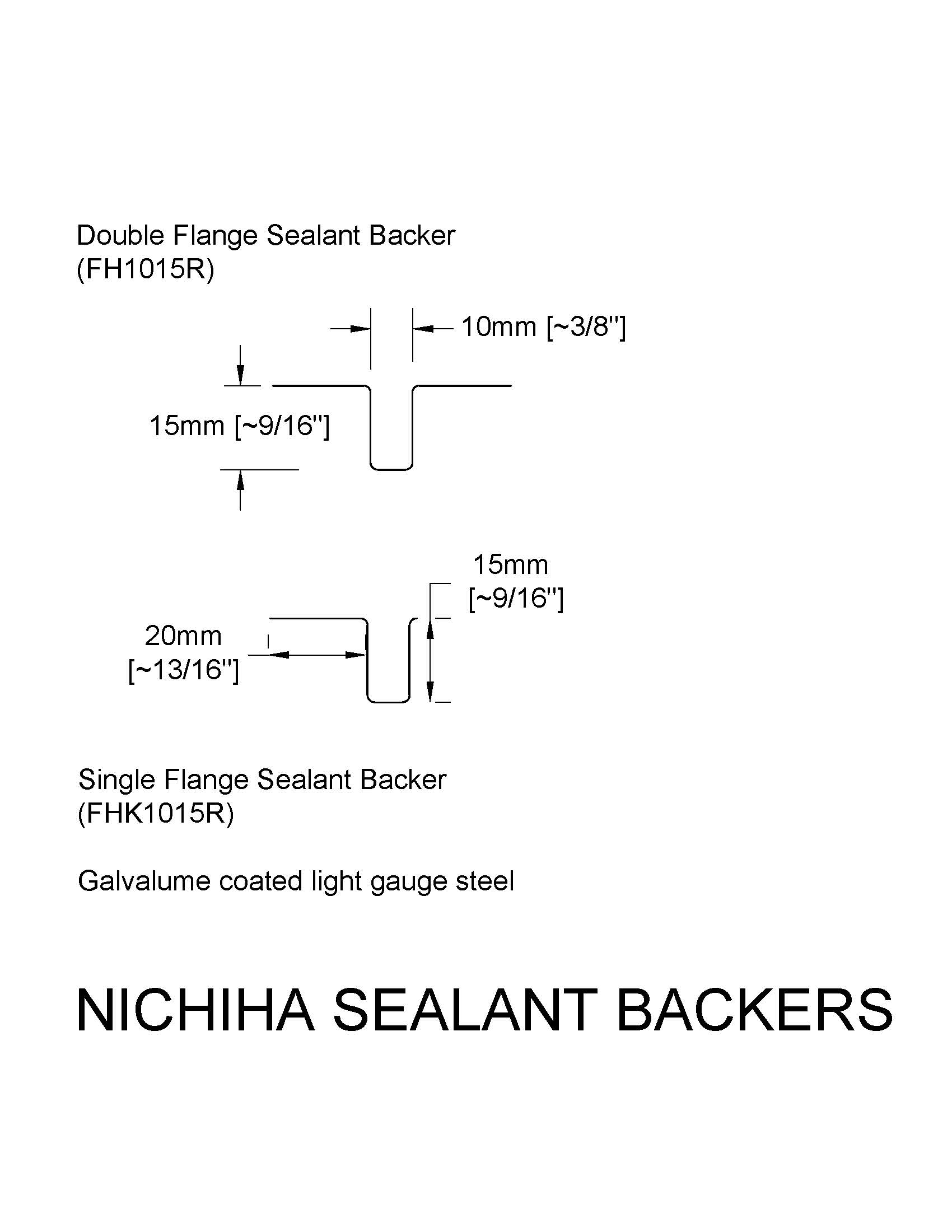 Sealant Backers – FHK 1015, FH 1015